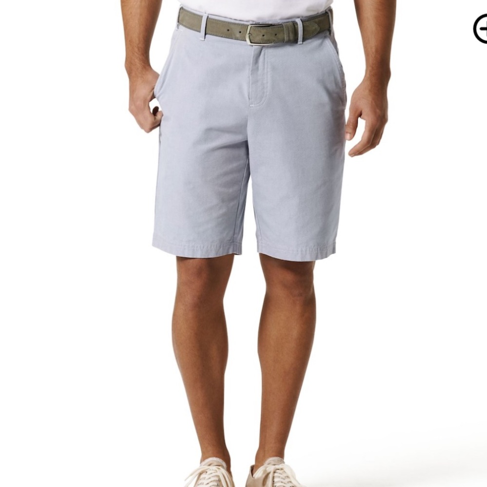 J Hilburn Blue Tailored Fit Summer Oxford Shorts Sz. 36